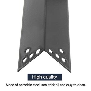 Hongso 15 Inches Porcelain Steel Grill Heat Plates for Charbroil 463411911, 463411512, Kenmore Sears, K-Mart, Nexgrill, Tera Gear Model Grills, 4-Pack PPZ681