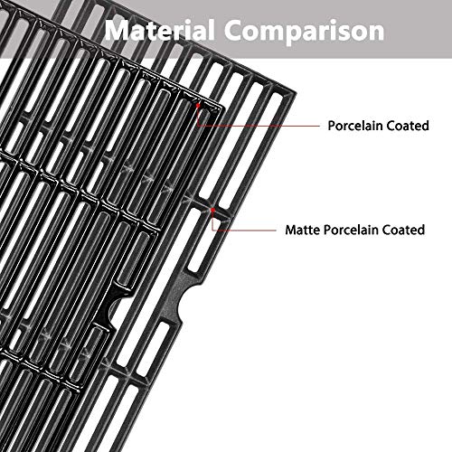 Uniflasy 17 Inch Cooking Grate for Charbroil Tru Infrared 463242715 463242716 463276016 466242715 466242815 463257520 G533-0009-W1 Nexgrill 720-0882A BHG 720-0882 Lowe's 606682 Grill Cast Iron Grid