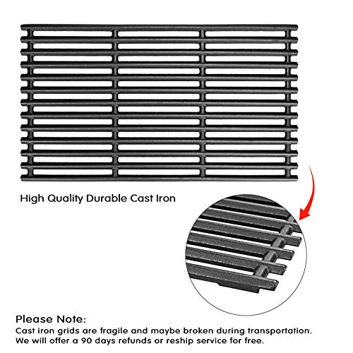 Uniflasy 17 Inch Cooking Grate for Charbroil Tru Infrared 463242715 463242716 463276016 466242715 466242815 463257520 G533-0009-W1 Nexgrill 720-0882A BHG 720-0882 Lowe's 606682 Grill Cast Iron Grid