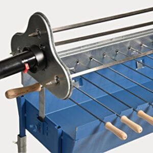 Greek Cypriot Charcoal BBQ Barbecue Grill Foukou - Motorized Rotisserie