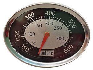 genuine weber 60070 oval q thermometer