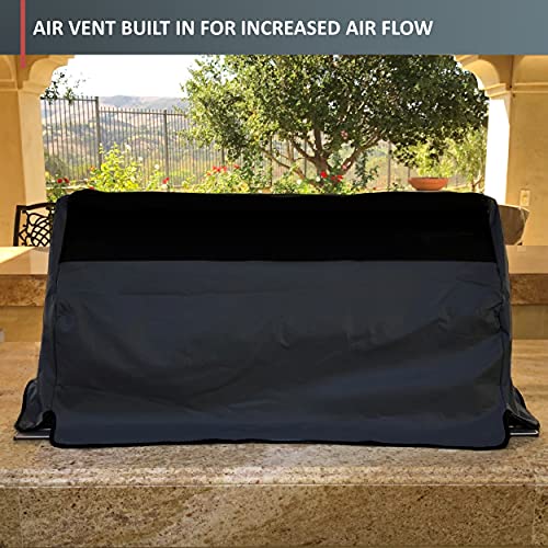 Formosa Covers Built-in BBQ Outdoor Gas Grill Cover 33" L x 30" D x 16" H Vinyl Black