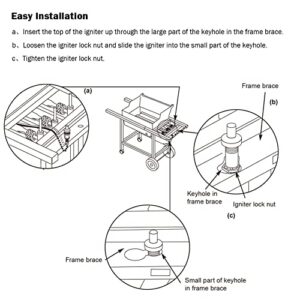 Apromise Grill Igniters - Grill Igniter Replacement for Weber Genesis Platinum Ⅰ&Ⅱ, Genesis Silver/Gold Pre-2002 Gas Grill Models