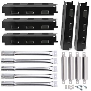 metal club repair kit for charbroil 463230515 463239915 463230514 463230513 463230512 463230511 grills, 5-pack heat tents & grill burners, 4-pack carry over tubes replacement