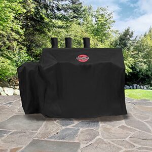 Char-Griller 8080 3-Burner Dual Fuel Expandable Gas & Charcoal Outdoor Grill Cover, Black, 29 x 65 x 49