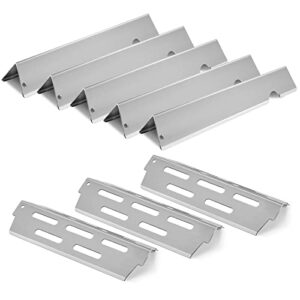 kalomo grill flavorizer bars parts for 66795 weber genesis ii e-310, e-335, s-335, genesis ii lx s-340,grill heat deflectors 66032 66040 bbq grill replacement parts accessories stainless steel 17 inch