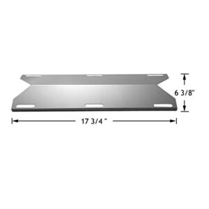 YIHAM KS745 BBQ Heat Shields for Jenn-air Grill Parts 720-0061-LP, 720-0336, 730-0336 Heat Plate Flame Tamer Replacement for Nexgrill, Glen Canyon, 17 3/4 inch x 6 3/8 inch, Stainless Steel, Set of 3