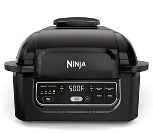 ninja ag302h foodi 5-in-1 indoor grill with air fry, roast, bake & dehydrate (black)
