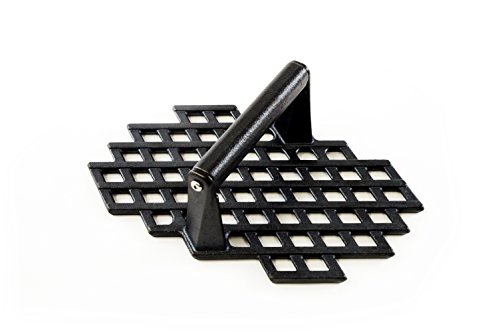 Charcoal Companion CC5159 Cast Iron Grill Marks Press