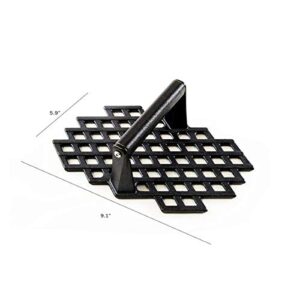 Charcoal Companion CC5159 Cast Iron Grill Marks Press