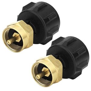 2 pack propane refill adapter for all qcc1/type1 propane tank and 1 lb disposable cylinder