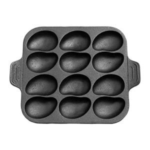 bbqguys signature cast iron oyster pan - bbq-oy