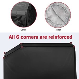 iCOVER 28 inch Griddle Cover for Blackstone,Waterproof Lightweight Polyester Flat Top BBQ Cover for Blackstone 28" Outdoor Cooking Gas Grill Griddle with One Side Shelf