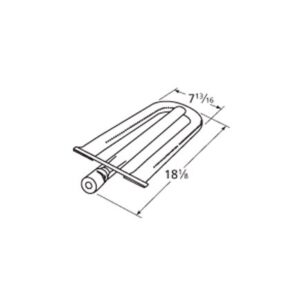 Music City Metals 12541 Stainless Steel Burner Replacement for Select Alfresco Gas Grill Models