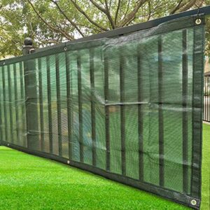 gwokwai fence privacy screen mesh, heavy duty windscreen fencing netting with 12pcs tie shade net cover for garden fence construction site yard
