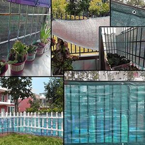 GWOKWAI Fence Privacy Screen Mesh, Heavy Duty Windscreen Fencing Netting with 12pcs Tie Shade Net Cover for Garden Fence Construction Site Yard