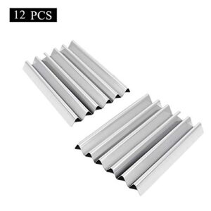 SafBbcue Flavorizer Bars 67670 18" Stainless Steel Burner Covers Compatible Weber Summit 600 Series E-640 S-640 E-650 S-650 E-660 S-660 E-670 S-670 Gas Grills, 12-PCS Flame Tamers