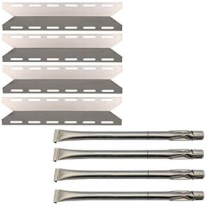 htanch sn2341(4-pack) sa0361 (4-pack) 17 5/16" heat plate and burner replacement for charmglow 720-0234,nexgrill 720-0033, 720-0234, 720-0289 and others gas grill models