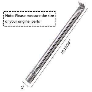 Htanch SN2341(4-Pack) SA0361 (4-Pack) 17 5/16" Heat Plate and Burner Replacement for Charmglow 720-0234,Nexgrill 720-0033, 720-0234, 720-0289 and Others Gas Grill Models