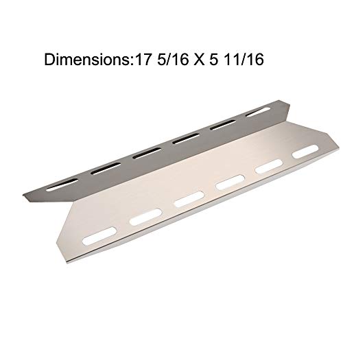 Htanch SN2341(4-Pack) SA0361 (4-Pack) 17 5/16" Heat Plate and Burner Replacement for Charmglow 720-0234,Nexgrill 720-0033, 720-0234, 720-0289 and Others Gas Grill Models