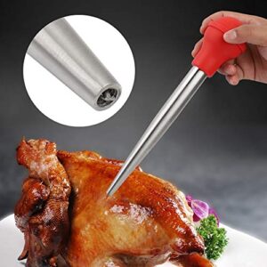 Vifemify Stainless Steel Turkey Tool Marinade Syringe Kitchen Seasoning Syringe Sauce Pump Hot and Heat Resistant Easy to Use