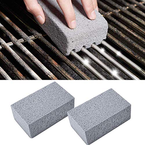 4Pcs BBQ Grill Cleaning Brick Block Barbecue Cleaning Stone BBQ Racks Stains Grease Cleaner BBQ Tools Kitchen Gadgets decorates