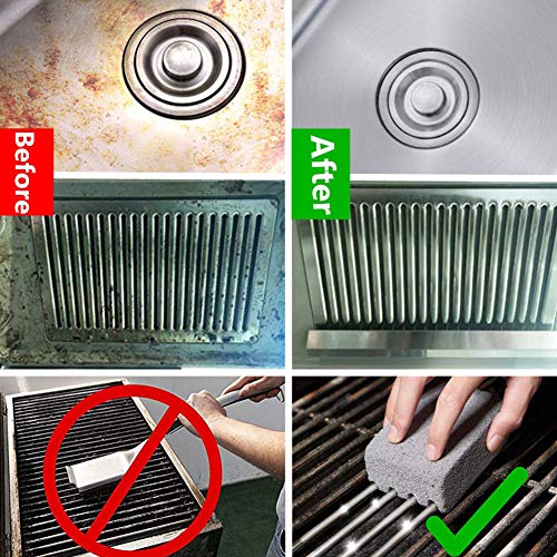 4Pcs BBQ Grill Cleaning Brick Block Barbecue Cleaning Stone BBQ Racks Stains Grease Cleaner BBQ Tools Kitchen Gadgets decorates