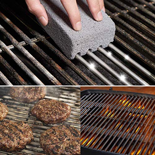 4Pcs BBQ Grill Cleaning Brick Block Barbecue Cleaning Stone BBQ Racks Stains Grease Cleaner BBQ Tools Kitchen Gadgets decorates