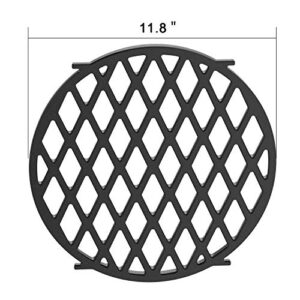 only fire Gourmet BBQ System Sear Grate Replacement for Weber 8834, Porcelain-Enameled Cast-Iron Cooking Grid for 22 1/2 inch Weber Charcoal Grills