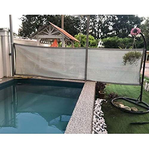 LIANGJUN Sunshade Shading Net, Privacy Screen Fence Mesh Fence Windscreen Weather-Resistant for Backyard Deck, Patio, Balcony, Gray-White, Custom Size (Color : A, Size : 1.8x15m)