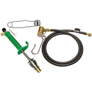 express 114-005g standard propane dehorner with 5' hose & regulator, green