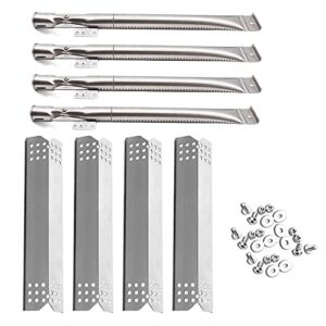 walbzs grill replacement parts kit for home depot nexgrill 720-0830h, 720-0830d, 720-0783e, 720-0888,stainless steel pipe burner and heat plates tent shield