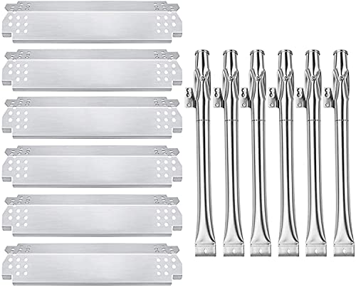 Outdoor Bazaar Repair Kit Nexgrill 720-0896B 720-0896E 720-0896C Deluxe 6 Burner Gas Grills, 6-Pack Flame Tamers & Grill Burners Replacement for Nexgrill 720-0882A 720-0896 720-0925