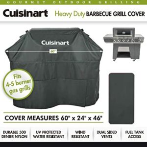 Cuisinart CGWM-040 Heavy-Duty 4-5 Burner, Gas Grill Cover, 60", Black
