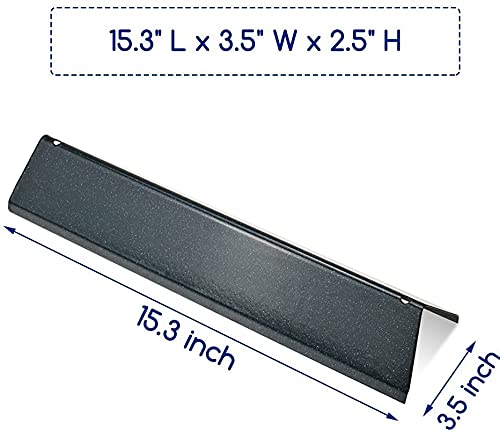 Utheer 7635 Flavorizer Bars 15.3 inch for Weber Spirit I & II 200 Series (2 Burners), Spirit E210 E220 S210 S220 with Front Control Knobs, Grill Replacement Parts for Weber 16 GA ​Porcelain Heat Plate