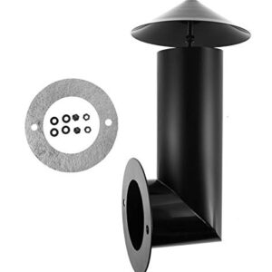 Grill Smoke Stack, Smoker Chimney Replacement Part for Pit Boss, Traeger, Camp Chef and Other Pellet Grills Smokers