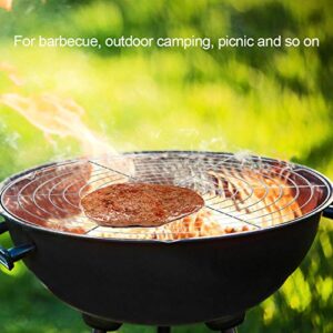 Barbecue Wire Mesh Multifunction Round Grill Net Grill Cooking Grid Grate Wire Steaming Cooling Barbecue Rack/Carbon Baking Net/Pan Grate Outdoor Garden Camping Picnic Tool (32.5 cm / 12.8 in Dia)