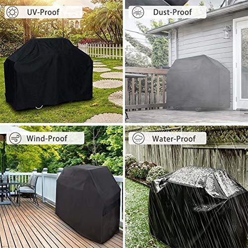 Samhe BBQ Grill Cover, 32-Inch Heavy Duty Waterproof UV Resistant Tear Resistant BBQ Gas Grill Cover for Nexgrill Brinkmann Weber Char-Broil