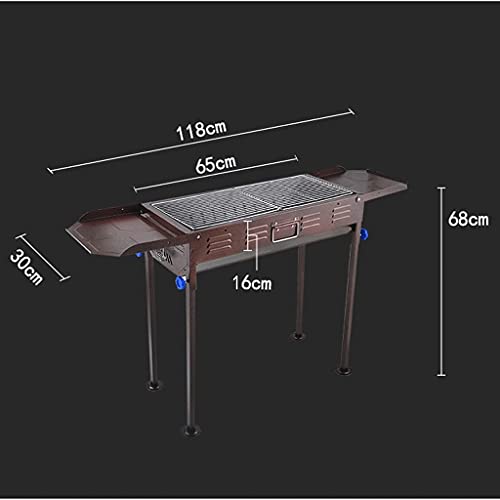 JAHH Barbecue Grill, Frying and Grilling, Easy to Carry, Durable and Corrosion-Resistant, Reasonable Ventilation, Mostly Used for Outdoor Picnic