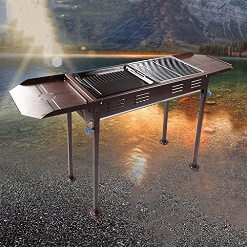 JAHH Barbecue Grill, Frying and Grilling, Easy to Carry, Durable and Corrosion-Resistant, Reasonable Ventilation, Mostly Used for Outdoor Picnic