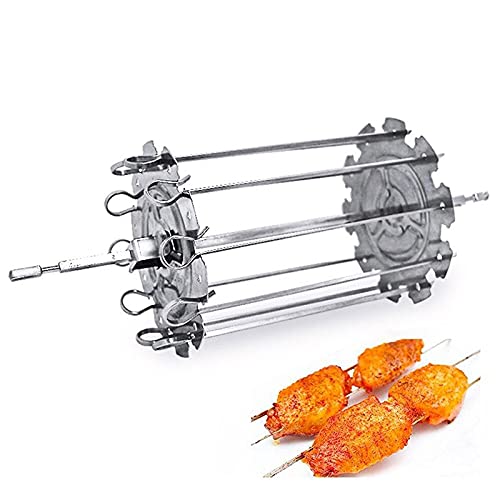 JAHH Roaster Barbecue Kebab Maker Meat Brochettes Skewer Machine BBQ Grill Accessories Tools Set (Size : Small)