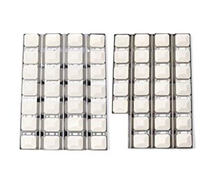 votenli s9255a(1-pack) s9256a(1-pack) stainless steel heat plate and ceramic briquettes (54-pack) replacement for dynasty dbq30f