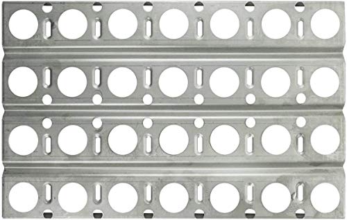 Votenli S9255A(1-Pack) S9256A(1-Pack) Stainless Steel Heat Plate and Ceramic Briquettes (54-Pack) Replacement for Dynasty DBQ30F