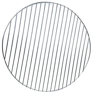 Barbecue Partner Round replacement charcoal bottom grate Korean bbq grill cooking wire mesh grid no foot, 14'' diameter, Stainless Steel, 14 x 14 x 0.4 inches