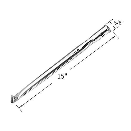 Rejekar Flame Tamer and Burner Tube Parts for Nexgrill 5 Bunrer 720-0888 720-0888N 720-0882A 4 Burner 720-0830H, Porcelain Steel Heat Plate Shield for Nexgrill Gas Grill Parts 5 Burner