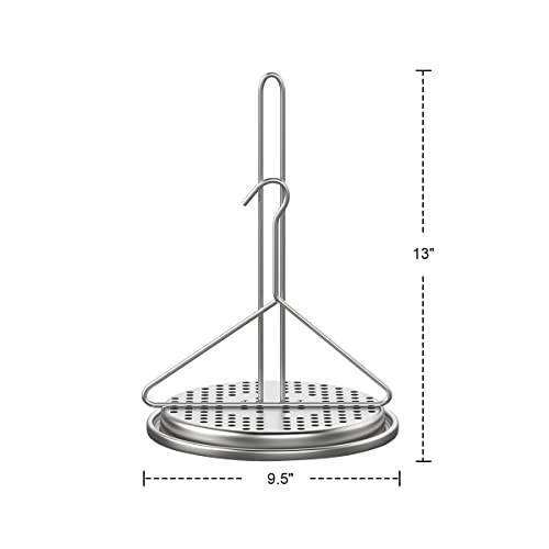 SafBbcue Turkey Fryer Rack Kit Vertical Chicken Roasting Stand Chicken Rack Roaster with Lifter Hook, Holder Base for Deep Fry Pot