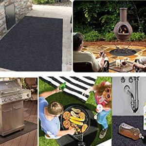 SMART HOME CHEF Under Grill Mat Rubber Backing Layer Waterproof Oil Drain Pan Absorb Liquid Garage Mat for Under Car Protects Floor Washable and Reusable Garage Floor Mat (36"x30" Original Mat)