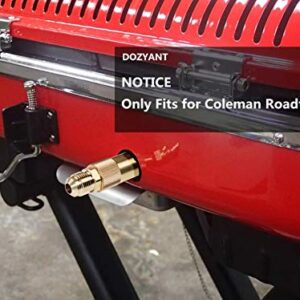 DOZYANT 3/8" Male Flare Adapter Conversion Fitting for Coleman Roadtrip LXE Portable Grill Connect RV Trailer Extension Hose