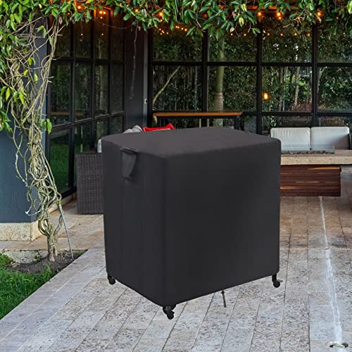 Jungda Outdoor Prep Cart Cover for Nuuk 16" x 24" Pizza Oven Table,Patio Grill Table Cover for Movable Dining Cart Table,Waterproof Outdoor Cart Cover - 30 X 16 X 30 Inch
