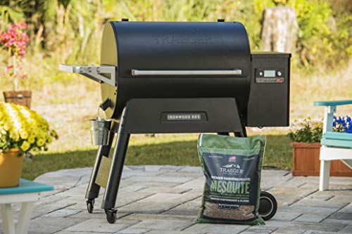 Traeger Grills Pro Series 34 Electric Wood Pellet Grill and Smoker, Bronze & Grills Mesquite 100% All-Natural Wood Pellets for Smokers and Pellet Grills, BBQ, Bake, Roast, and Grill, 20 lb. Bag